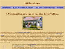 Tablet Screenshot of millbrookinn.com